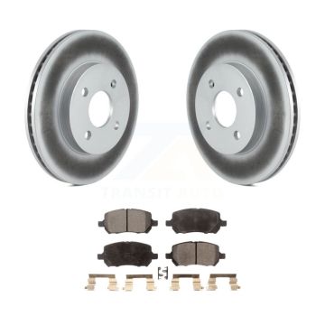 Front Coat Brake Rotor Ceramic Pad Kit For Chevrolet Cobalt Pontiac G5 Saturn Ion Pursuit KGT-100023