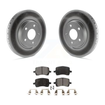 Front Coated Brake Rotor Ceramic Pad Kit For Chevrolet Malibu Pontiac G5 G6 Cobalt Saturn KGT-100025