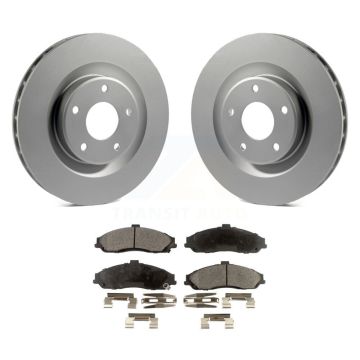 Front Coated Disc Brake Rotors And Ceramic Pads Kit For Chevrolet Corvette Cadillac XLR KGT-100032