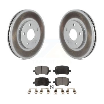 Front Coated Disc Brake Rotors And Ceramic Pads Kit For Chevrolet HHR KGT-100043