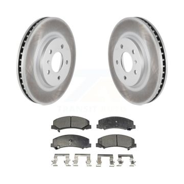 Front Coated Brake Rotor & Ceramic Pad Kit For Chevrolet Impala Buick Lucerne Monte Carlo KGT-100045