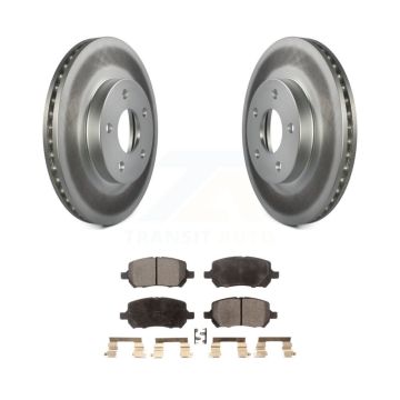 Front Coated Disc Brake Rotors And Ceramic Pads Kit For Chevrolet Cobalt Pontiac G5 KGT-100047