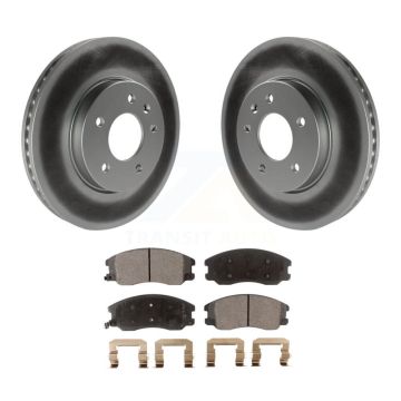 Front Coated Brake Rotor Ceramic Pad Kit For Chevrolet Equinox Pontiac Torrent Saturn Vue KGT-100048