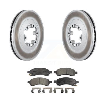 Front Coated Disc Brake Rotors And Ceramic Pads Kit For Chevrolet Colorado GMC Canyon KGT-100053