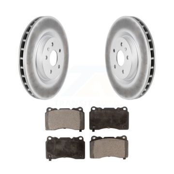 Front Coated Disc Brake Rotors And Ceramic Pads Kit For Pontiac G8 Buick Regal KGT-100056
