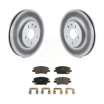 Front Coated Disc Brake Rotors And Ceramic Pads Kit For Chevrolet Cruze Bolt EV EUV Volt KGT-100061