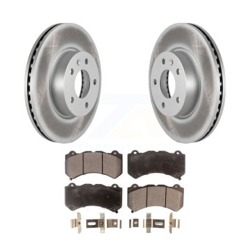 Front Coat Brake Rotor Ceramic Pad Kit For Cadillac ATS V With 300mm Diameter KGT-100068
