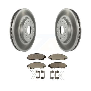 Front Coated Brake Rotors Ceramic Pad Kit For Chevrolet Traverse GMC Acadia Buick Enclave KGT-100072