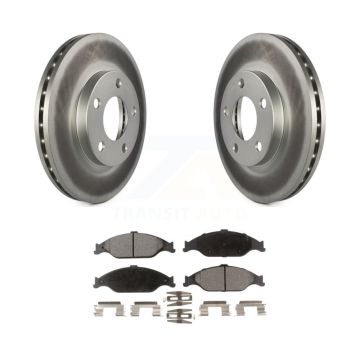 Front Coated Disc Brake Rotors And Ceramic Pads Kit For Ford Mustang KGT-100074