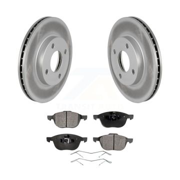 Front Coat Brake Rotor Ceramic Pad Kit For 2004 Ford Focus LX/Mid/High/SE/ZTS/ZTW/ZX3/ZX5 KGT-100082
