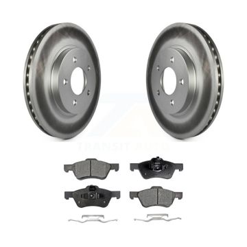 Front Coat Disc Brake Rotor Ceramic Pad Kit For Ford Escape Mazda Tribute Mercury Mariner KGT-100095