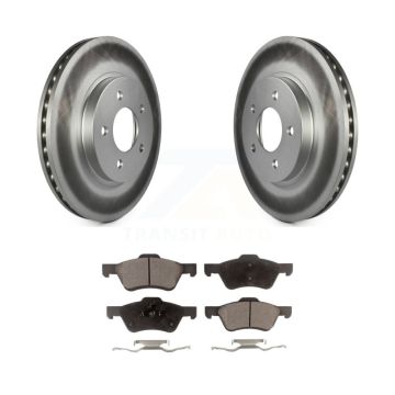 Front Coated Disc Brake Rotors And Ceramic Pads Kit For Ford Escape Mercury Mariner KGT-100096