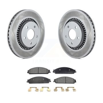 Front Coated Brake Rotor Ceramic Pad Kit For Ford Five Hundred Freestyle Taurus X Mercury KGT-100100