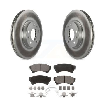 Front Coat Brake Rotor Ceramic Pad Kit For Ford Fusion Mazda 6 Lincoln MKZ Zephyr Mercury KGT-100106