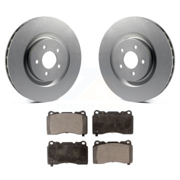 Front Coated Disc Brake Rotors And Ceramic Pads Kit For Ford Mustang KGT-100108