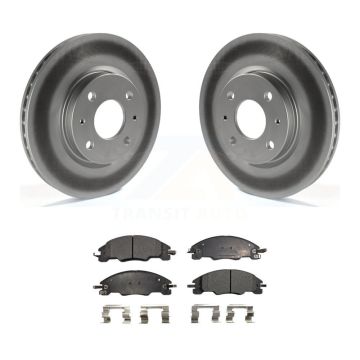 Front Coated Disc Brake Rotors And Ceramic Pads Kit For 2008-2011 Ford Focus KGT-100113