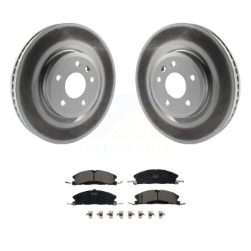 Front Coat Brake Rotors Ceramic Pad Kit For 13 Ford Explorer Sport With Heavy Duty Brakes KGT-100120