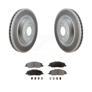 Front Coated Disc Brake Rotors And Ceramic Pads Kit For Ford Mustang KGT-100123