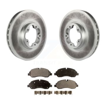 Front Coat Disc Brake Rotors Ceramic Pad Kit For Ford Transit-250 Transit-150 Transit-350 KGT-100130