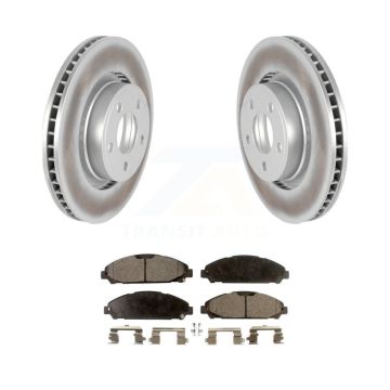 Front Coated Disc Brake Rotors And Ceramic Pads Kit For Ford Mustang KGT-100131