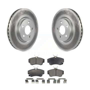 Front Coated Disc Brake Rotors And Ceramic Pads Kit For Chrysler PT Cruiser KGT-100148