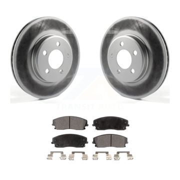 Front Coated Brake Rotor Ceramic Pad Kit For Dodge Chrysler 300 Charger Challenger Magnum KGT-100159