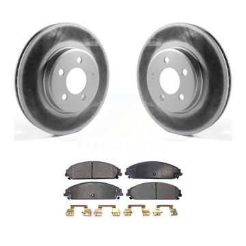 Front Coated Brake Rotors Ceramic Pad Kit For 2019 Dodge Charger GT Without Brembo Brakes KGT-100160