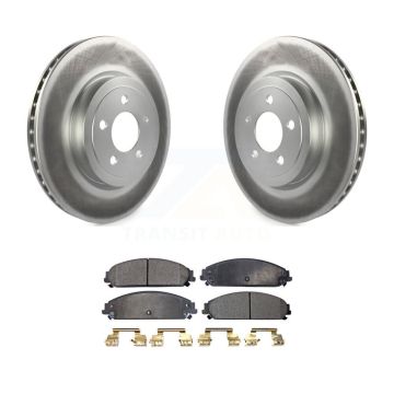 Front Coated Brake Rotor Ceramic Pad Kit For Dodge Chrysler 300 Charger Challenger Magnum KGT-100161
