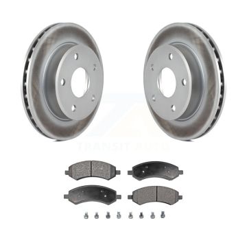 Front Coated Disc Brake Rotors And Ceramic Pad Kit For Dakota Dodge Ram Mitsubishi Raider KGT-100162