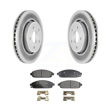 Front Coated Disc Brake Rotors And Ceramic Pads Kit For Jeep Grand Cherokee Commander KGT-100163