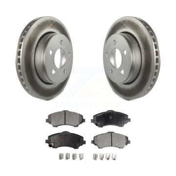 Front Coated Disc Brake Rotors And Ceramic Pads Kit For Jeep Liberty Dodge Nitro KGT-100169