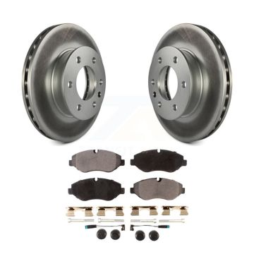 Front Coat Brake Rotor Ceramic Pad Kit For Sprinter 2500 Mercedes-Benz Dodge Freightliner KGT-100170