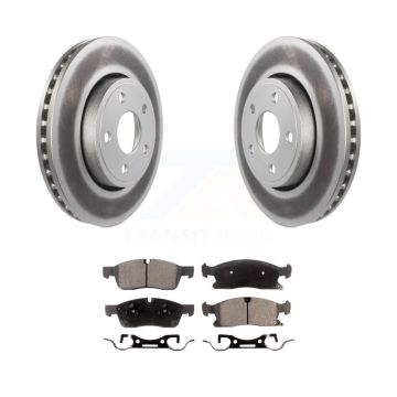 Front Coated Disc Brake Rotors And Ceramic Pads Kit For Jeep Grand Cherokee Dodge Durango KGT-100178