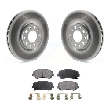 Front Coated Disc Brake Rotors And Ceramic Pads Kit For Chrysler 200 Dodge Dart KGT-100182