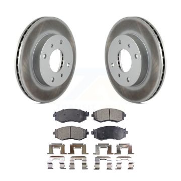 Front Coat Brake Rotor Ceramic Pad Kit For Nissan Sentra 240SX Axxess Stanza INFINITI G20 KGT-100185