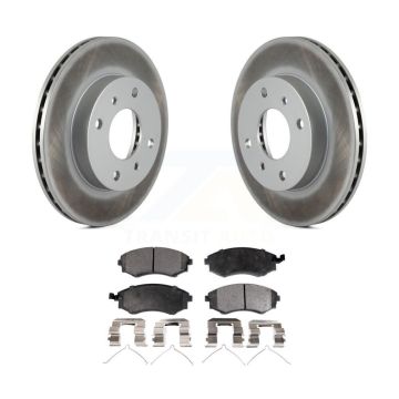 Front Coated Disc Brake Rotors And Ceramic Pads Kit For INFINITI G20 KGT-100186
