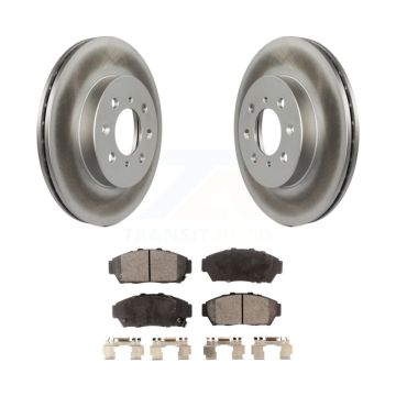 Front Coated Disc Brake Rotors And Ceramic Pads Kit For Acura Integra Honda Civic KGT-100189