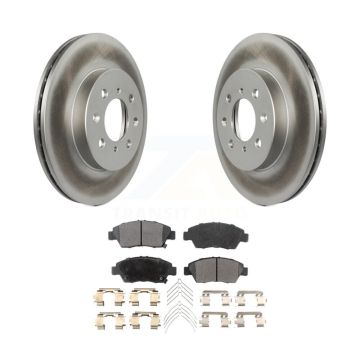 Front Coated Disc Brake Rotors And Ceramic Pads Kit For Honda Fit Civic del Sol KGT-100190