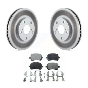 Front Coated Disc Brake Rotors Ceramic Pad Kit For Toyota Camry Solara Avalon Lexus ES300 KGT-100196
