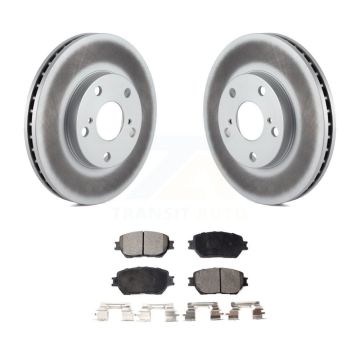 Front Coated Disc Brake Rotors Ceramic Pad Kit For Toyota Camry With 275mm Diameter Rotor KGT-100197