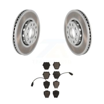 Front Coated Disc Brake Rotors And Ceramic Pads Kit For Volkswagen Passat Audi A4 Quattro KGT-100207