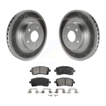 Front Coated Disc Brake Rotors Ceramic Pad Kit For Subaru Forester Legacy Impreza Outback KGT-100210