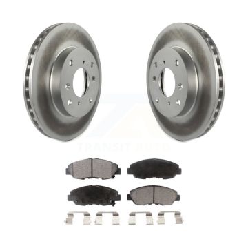 Front Coated Disc Brake Rotors And Ceramic Pads Kit For Honda Accord Acura CL KGT-100212