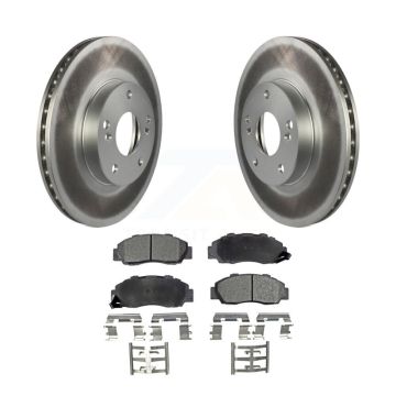 Front Coated Disc Brake Rotors And Ceramic Pads Kit For 1998-2002 Honda Accord 3.0L KGT-100217