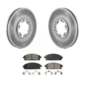 Front Coated Disc Brake Rotors And Ceramic Pads Kit For Nissan Pathfinder INFINITI QX4 KGT-100221