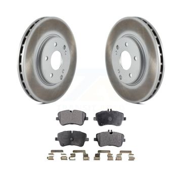 Front Coated Brake Rotor & Ceramic Pad Kit For Mercedes-Benz C280 C240 CLK350 CLK320 C320 KGT-100223