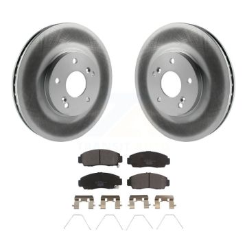 Front Coated Disc Brake Rotors And Ceramic Pads Kit For Honda Accord Acura TSX KGT-100226
