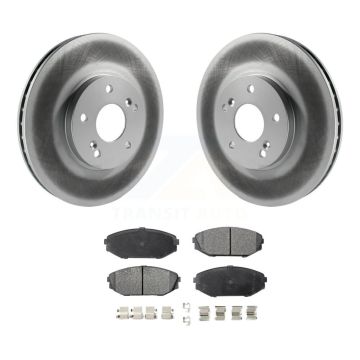 Front Coated Disc Brake Rotors And Ceramic Pads Kit For Honda Odyssey Acura MDX KGT-100228