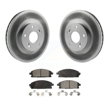 Front Coated Disc Brake Rotors And Ceramic Pads Kit For 2003-2006 Acura MDX KGT-100229