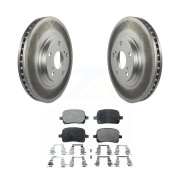 Front Coated Disc Brake Rotors And Ceramic Pads Kit For 1999-2001 Lexus RX300 KGT-100237